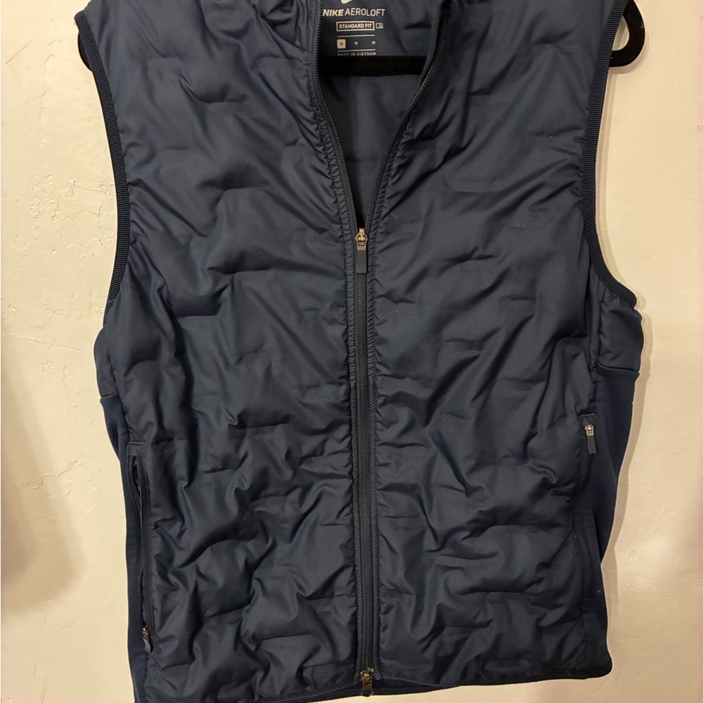 Nike Men's Navy Blue Quilted Vest